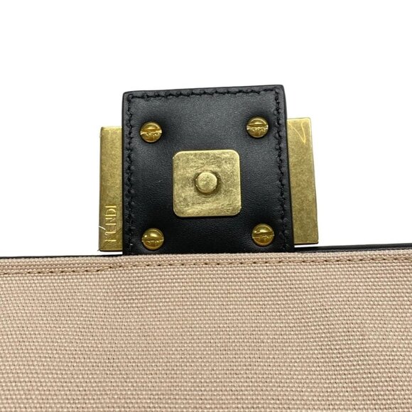 Auth FENDI Mamma Baguette/Zucca Pattern 8BR600 Pink Beige Black Jacquard Leather - Picture 16 of 16